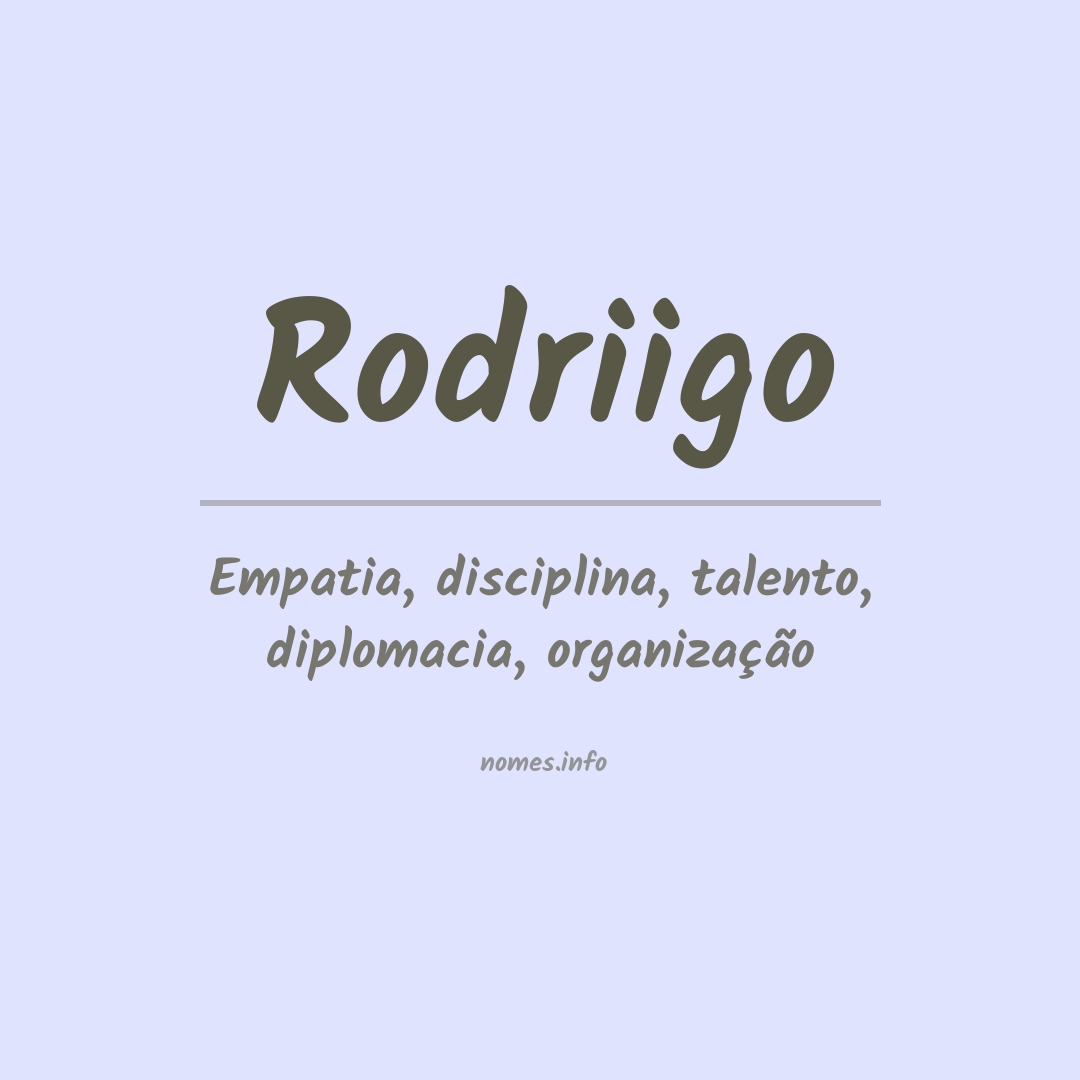 Significado do nome Rodriigo