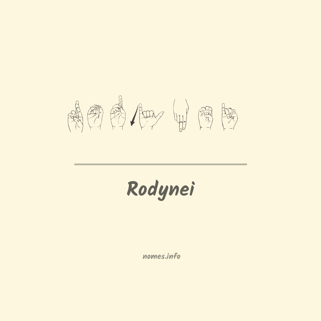 Rodynei em Libras