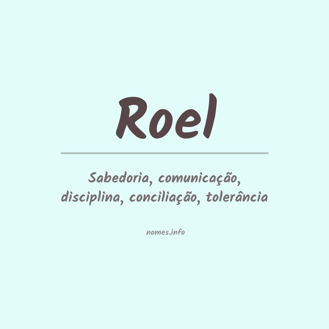 Significado do nome Roel
