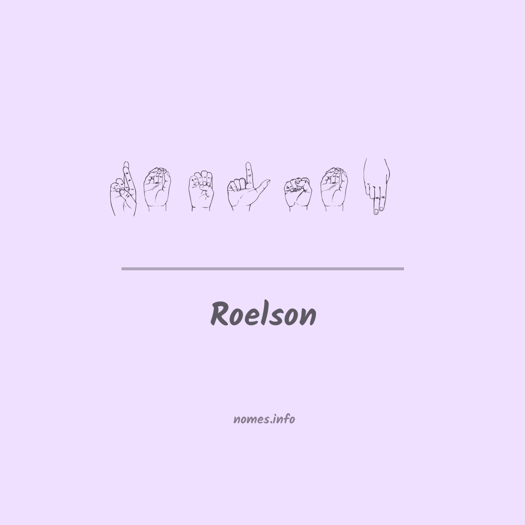 Roelson em Libras