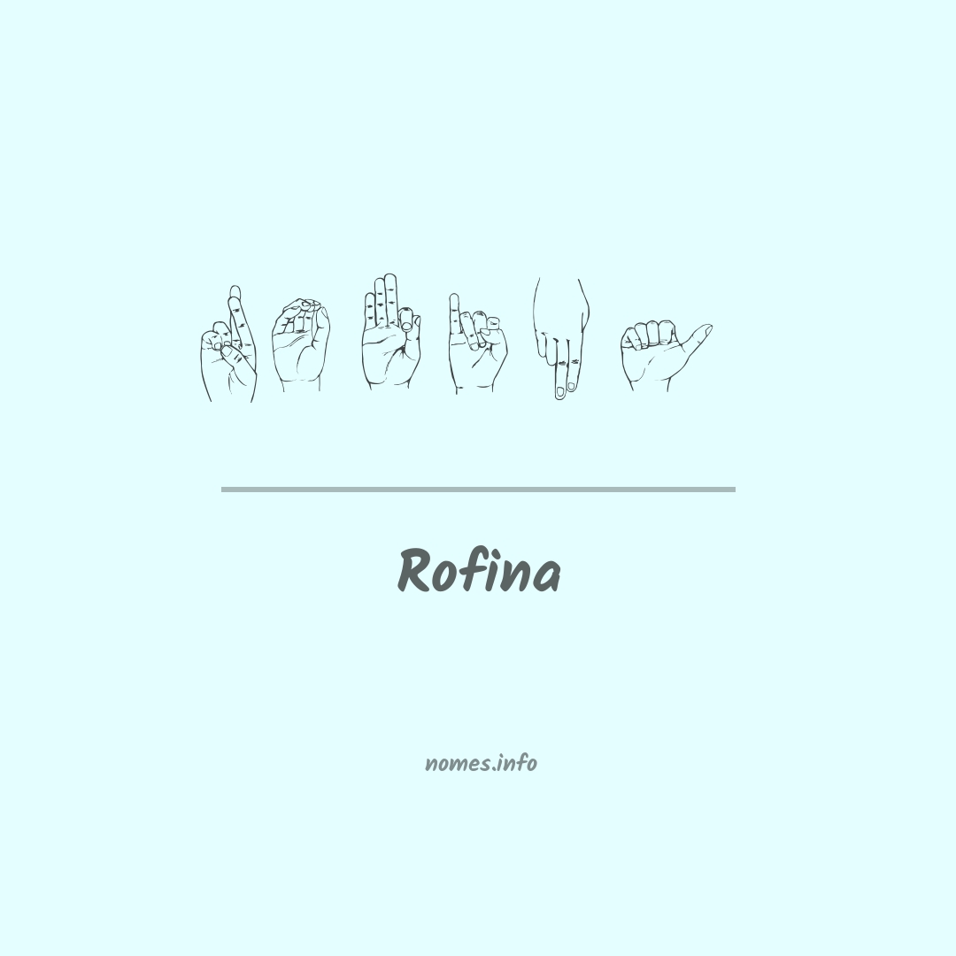 Rofina em Libras Rofina em Libras