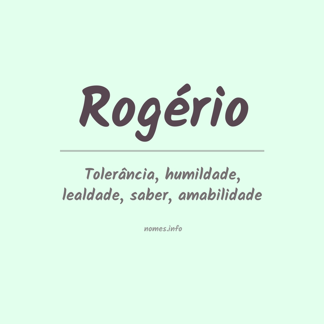 Significado do nome Rogério
