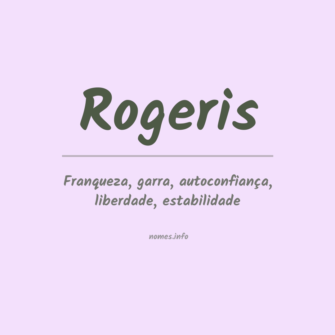 Significado do nome Rogeris