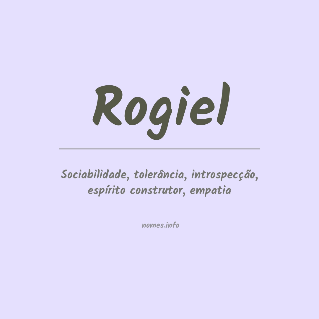 Significado do nome Rogiel