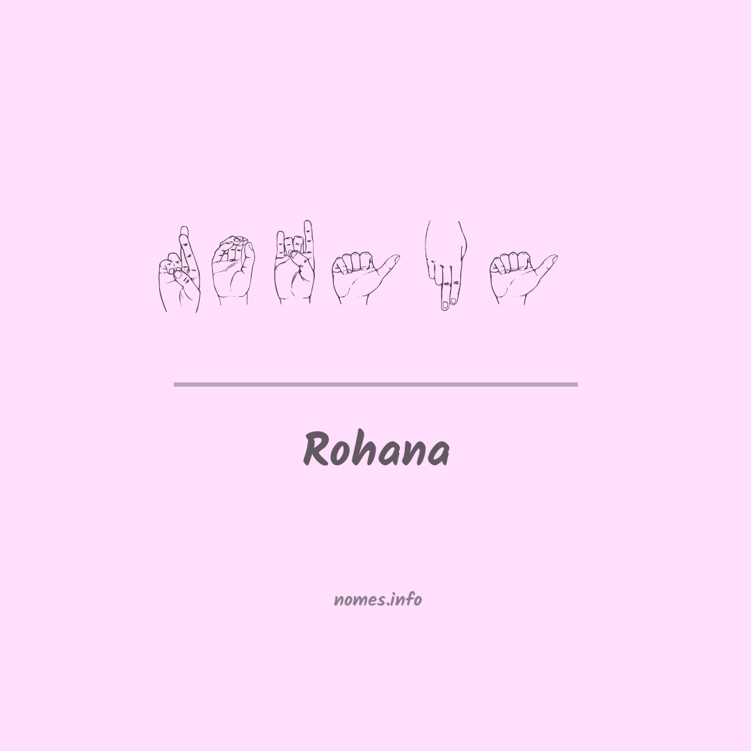 Rohana em Libras