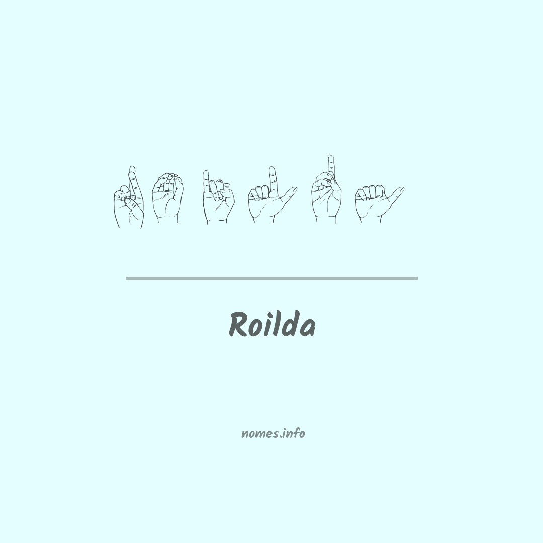 Roilda em Libras
