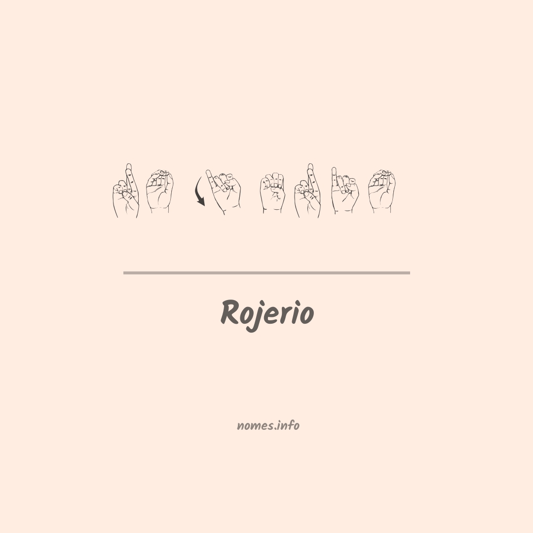 Rojerio em Libras
