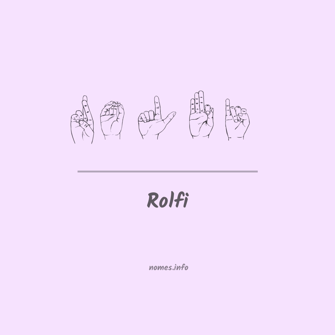 Rolfi em Libras
