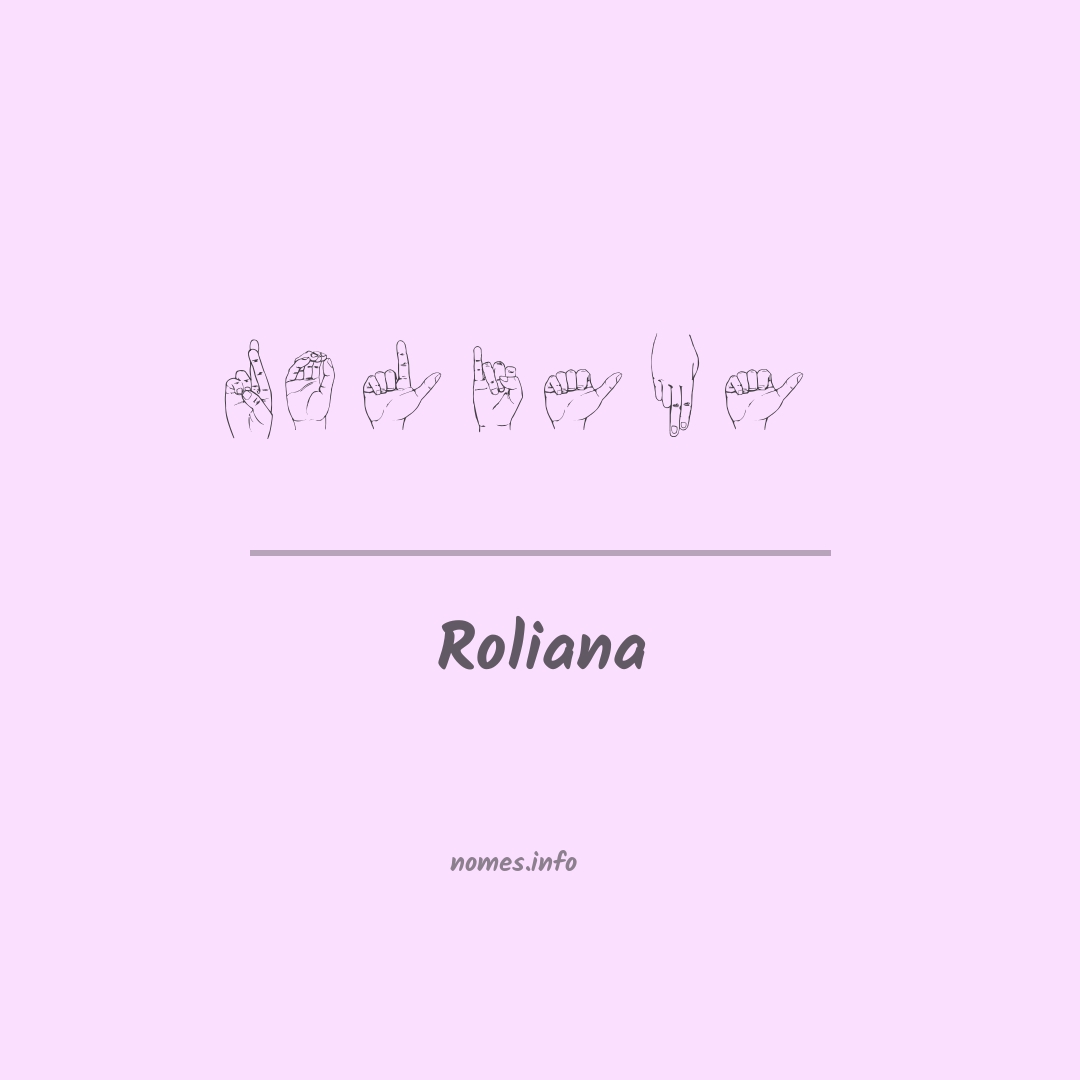 Roliana em Libras