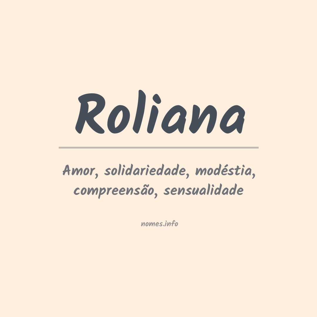 Significado do nome Roliana