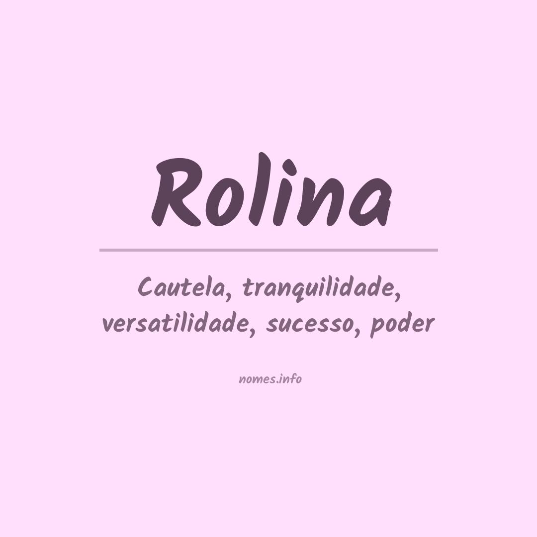 Significado do nome Rolina
