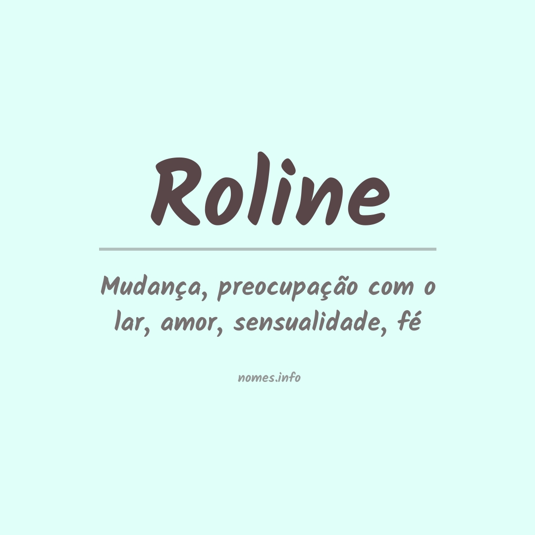 Significado do nome Roline Significado do nome Roline