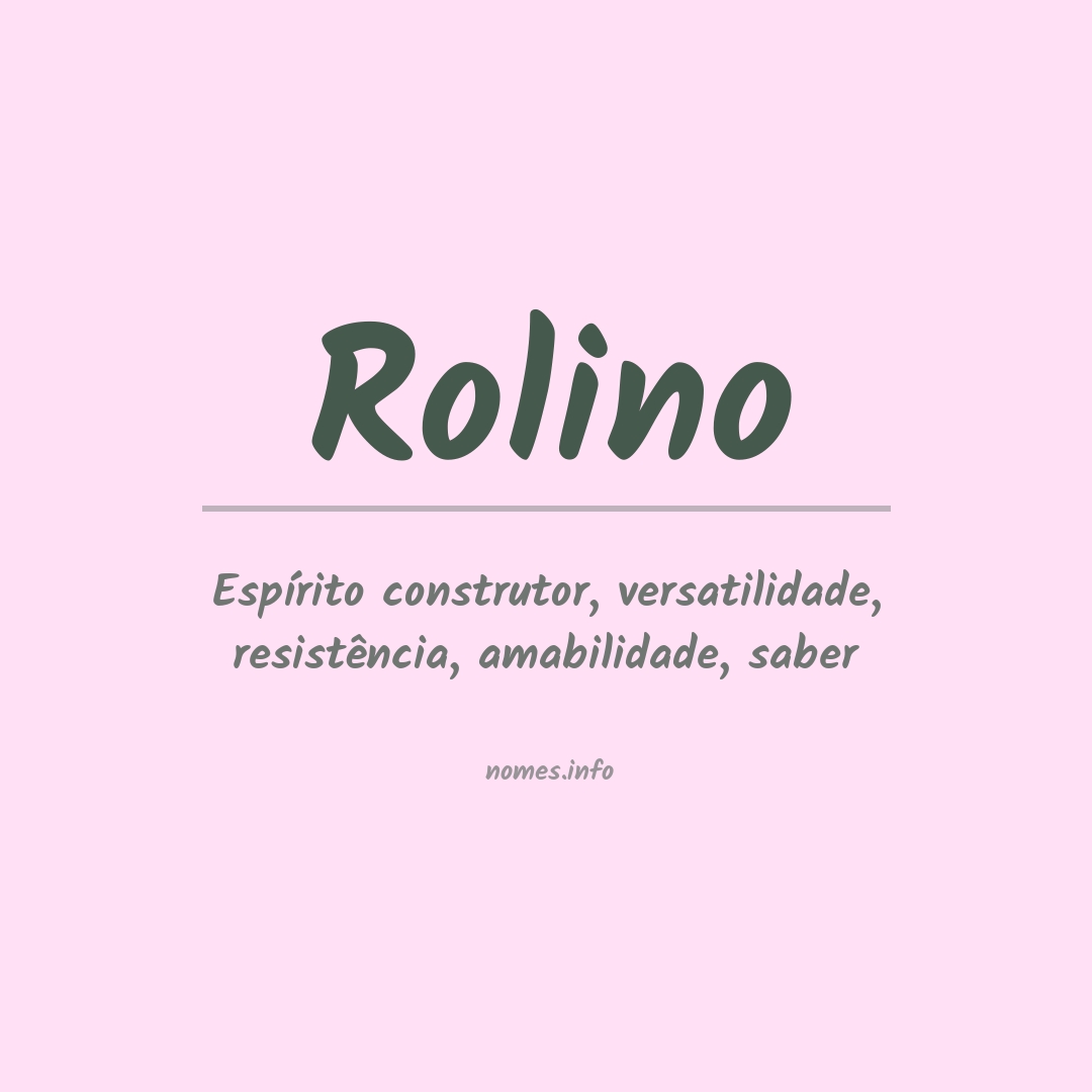 Significado do nome Rolino