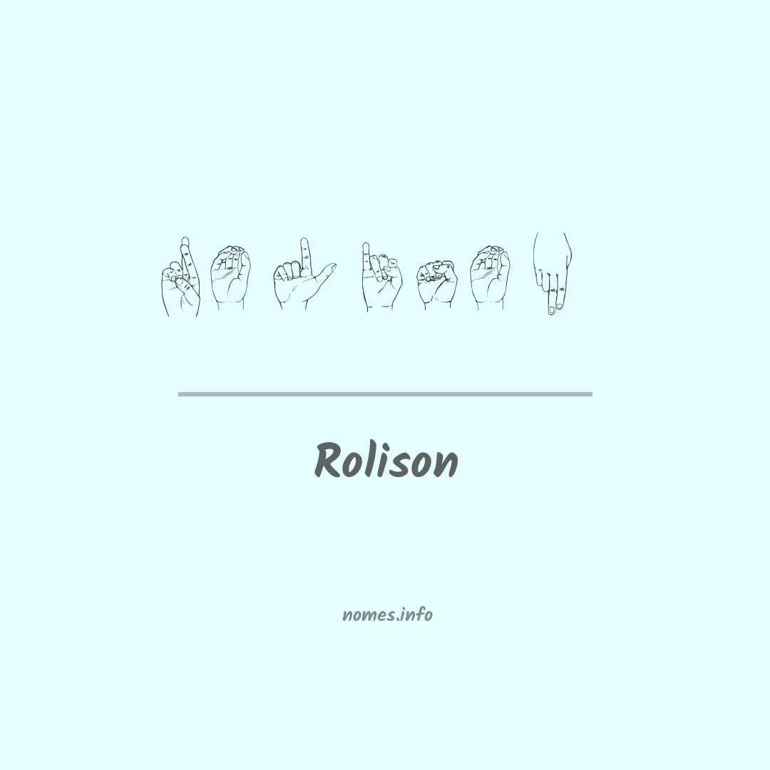 Rolison em Libras