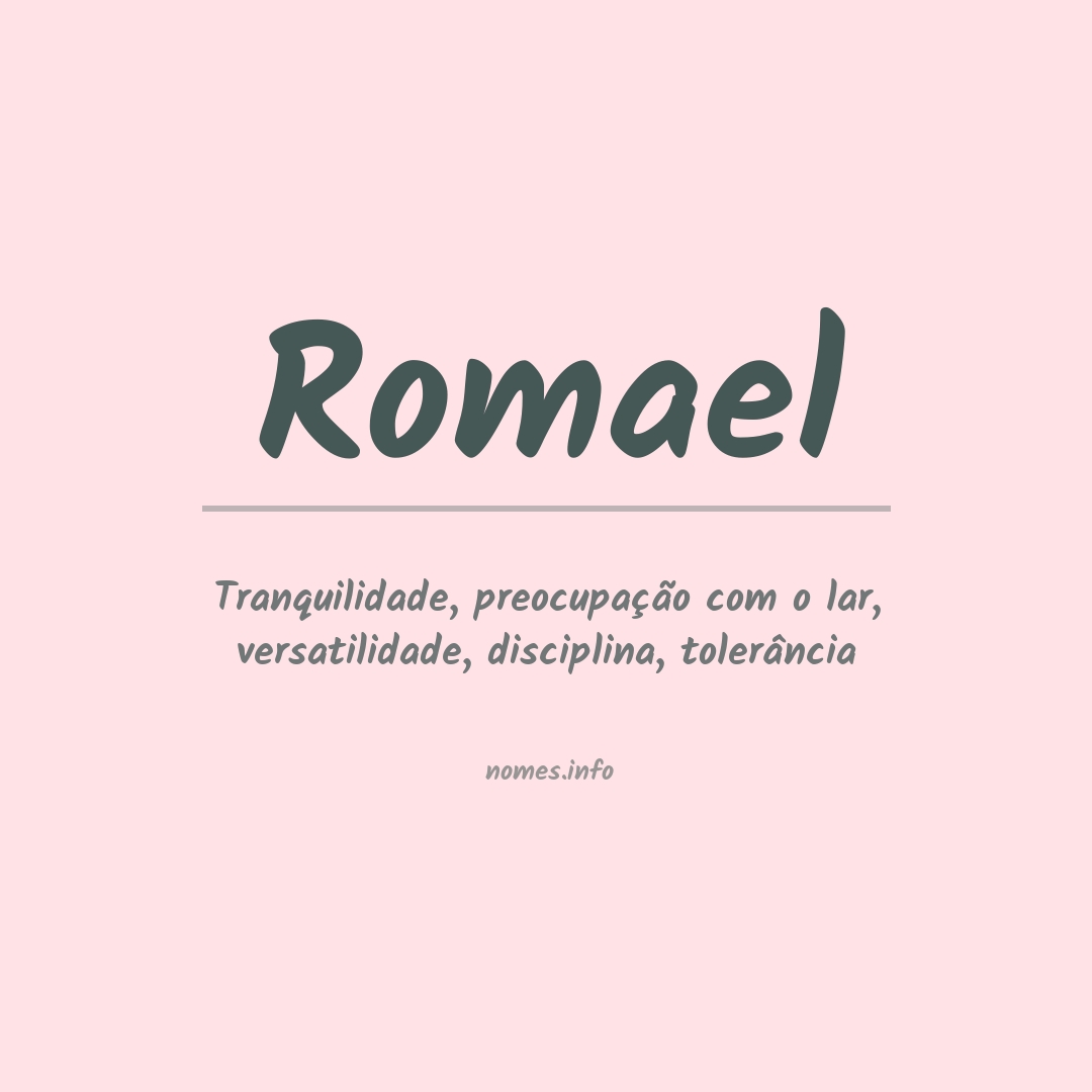 Significado do nome Romael