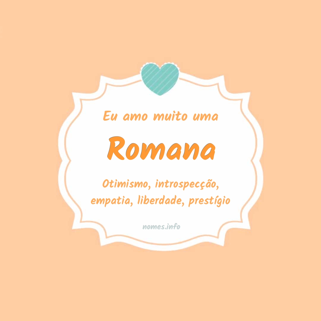 Eu amo muito Romana Eu amo muito Romana