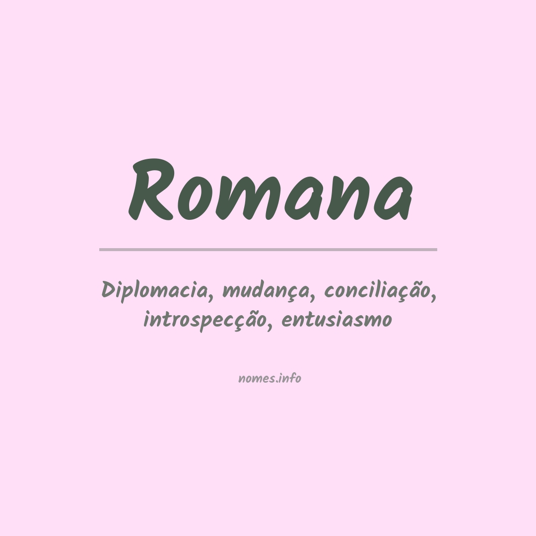 Significado do nome Romana