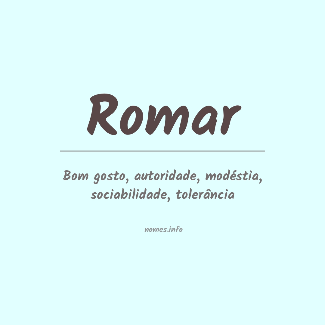 Significado do nome Romar