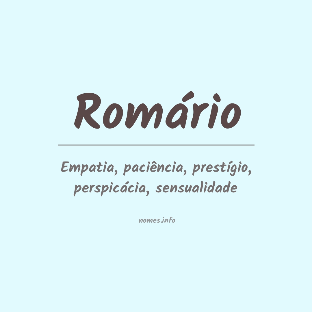 Significado do nome Romário