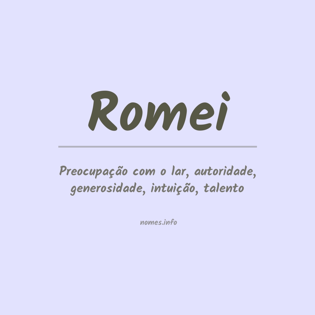 Significado do nome Romei