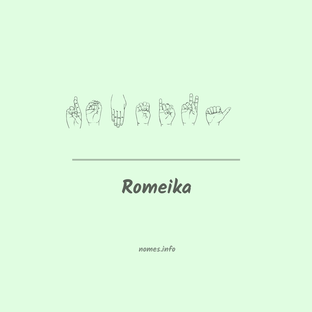 Romeika em Libras