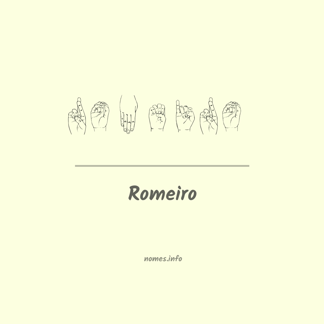 Romeiro em Libras