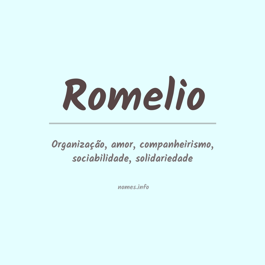 Significado do nome Romelio