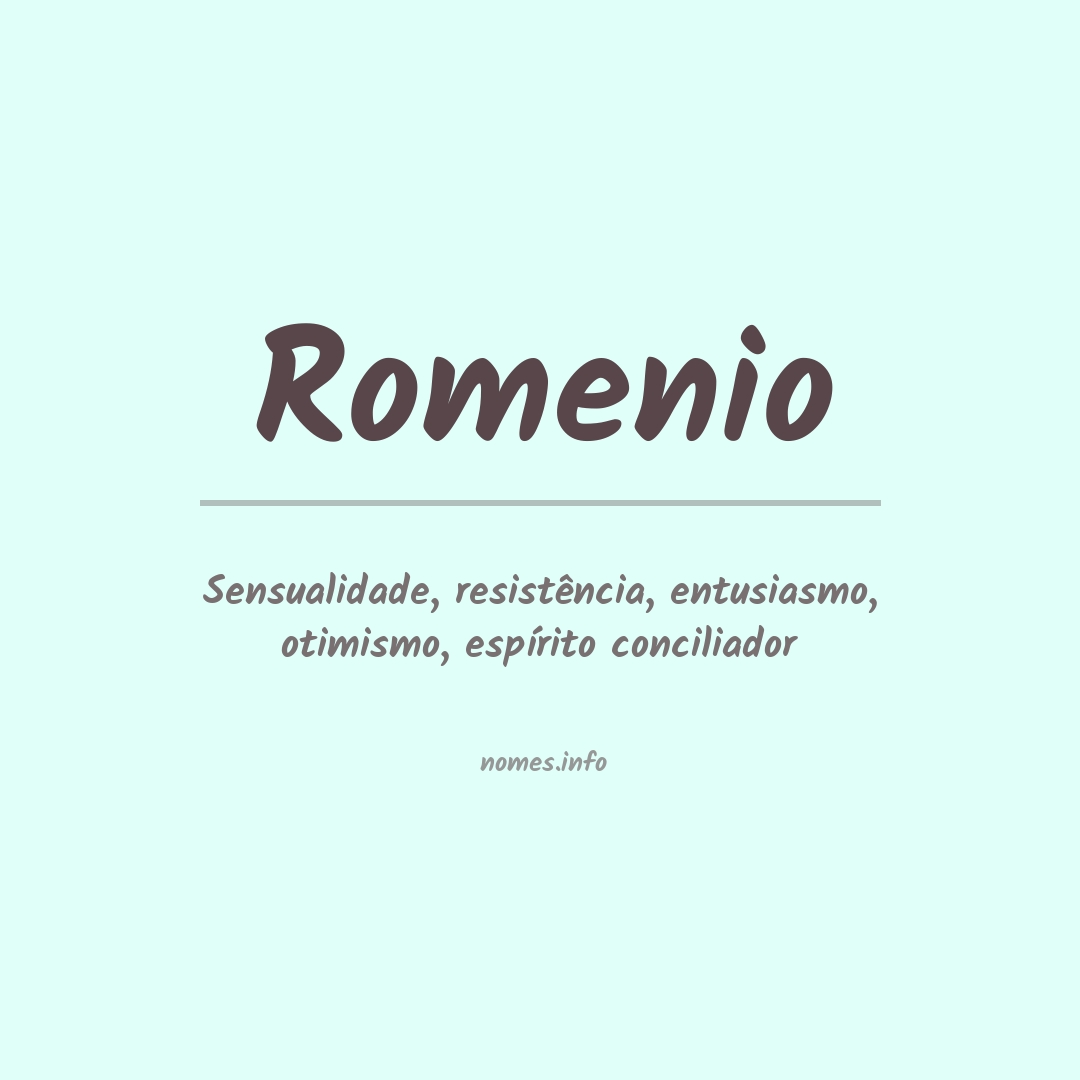 Significado do nome Romenio