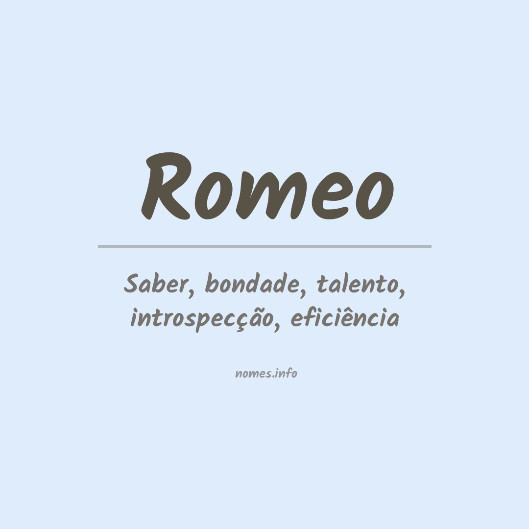 Significado do nome Romeo