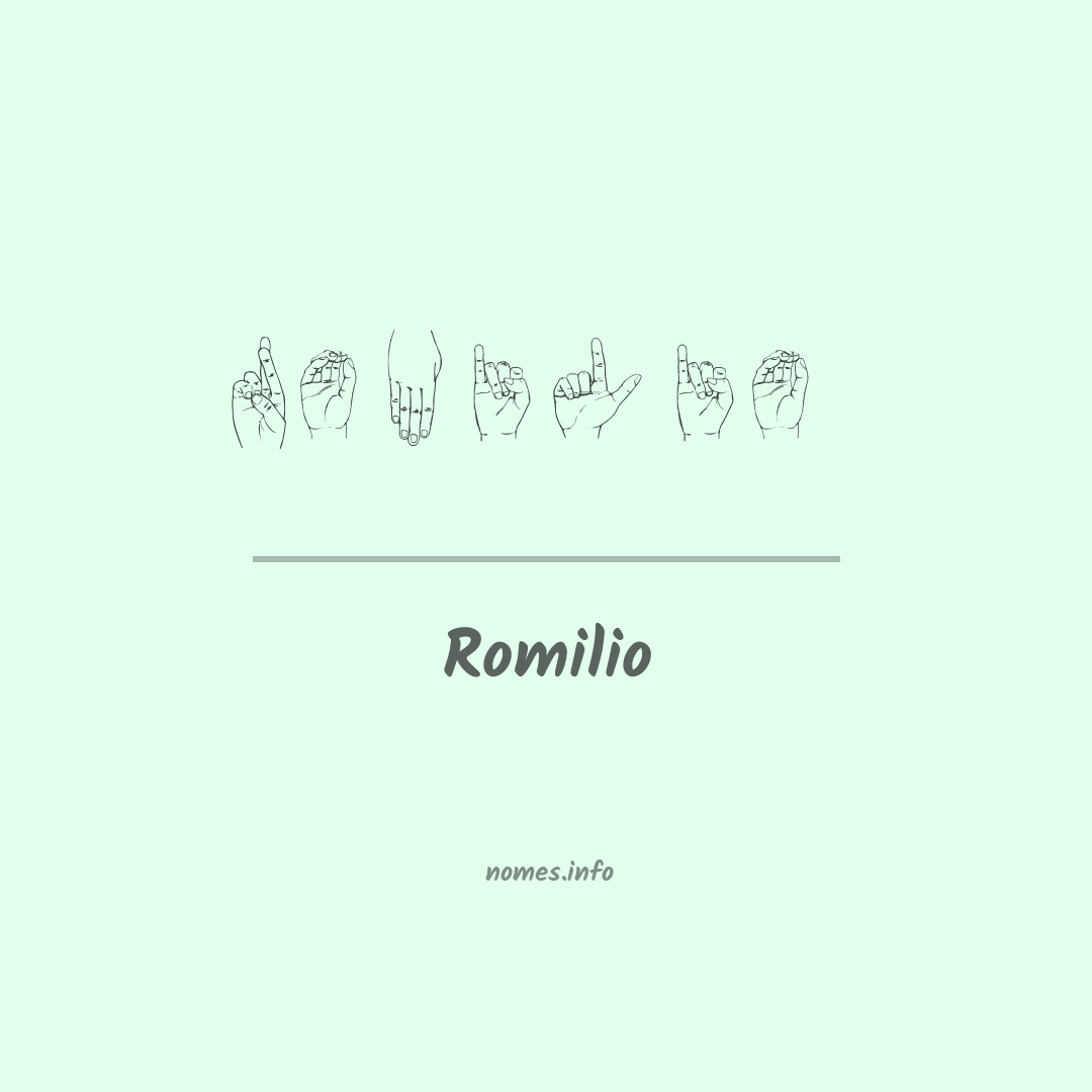 Romilio em Libras