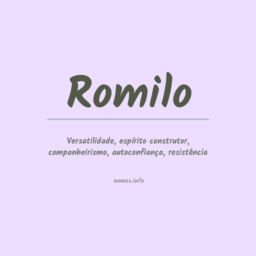 Significado do nome Romilo