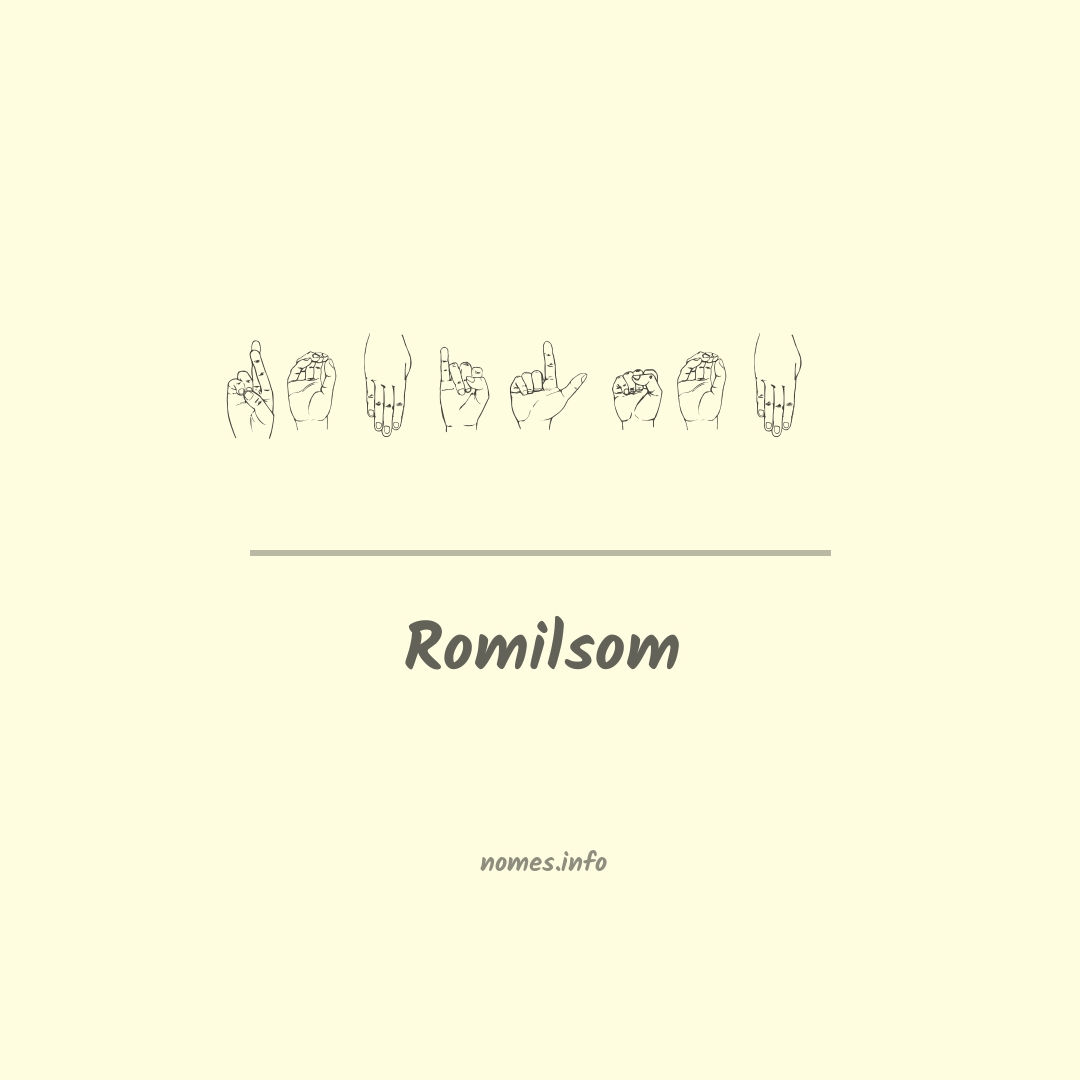 Romilsom em Libras