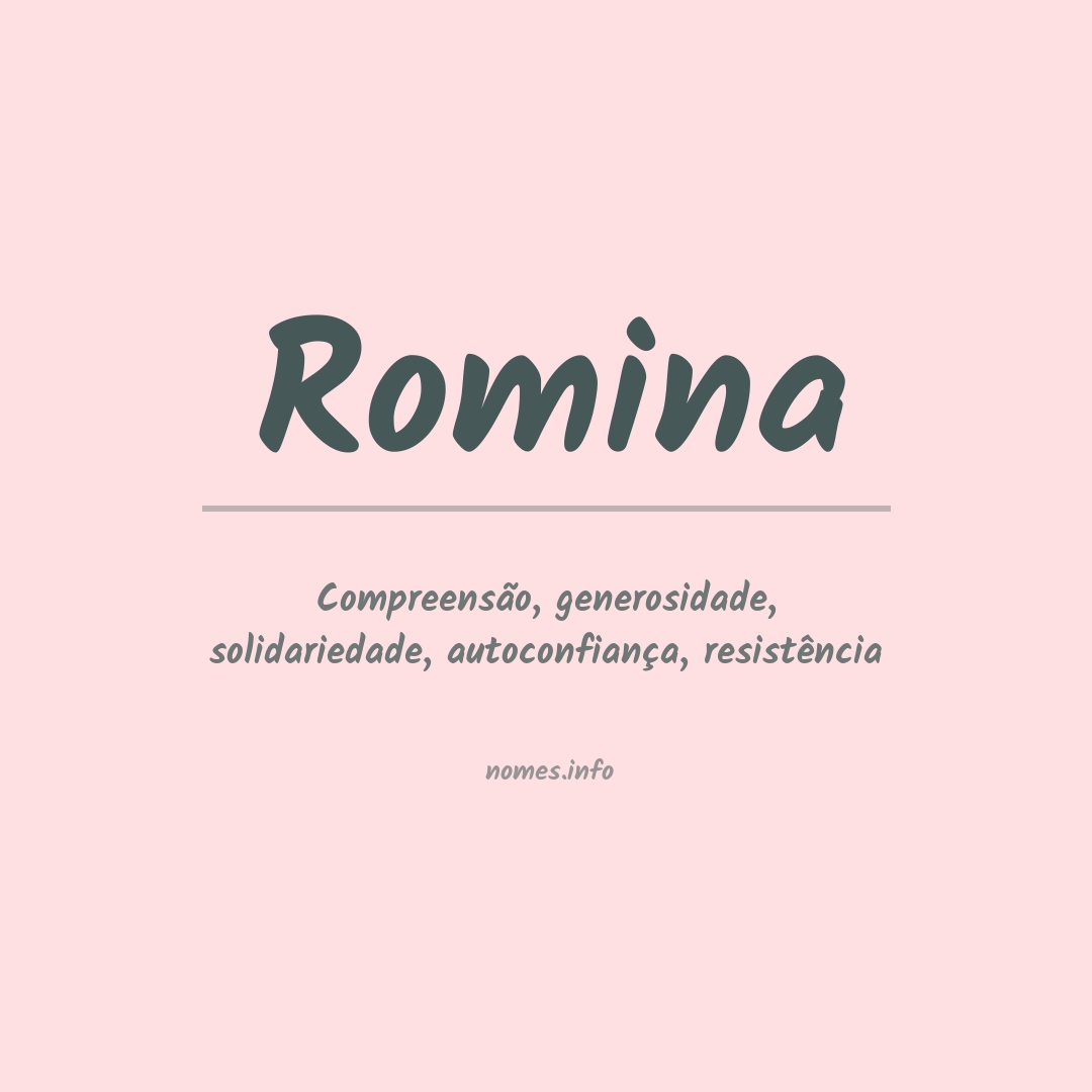 Significado do nome Romina