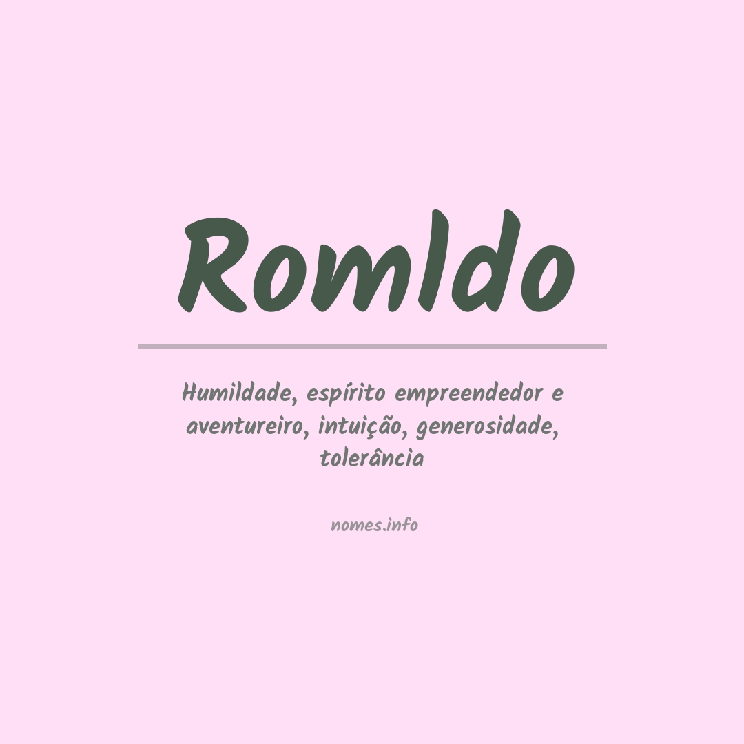 Significado do nome Romldo