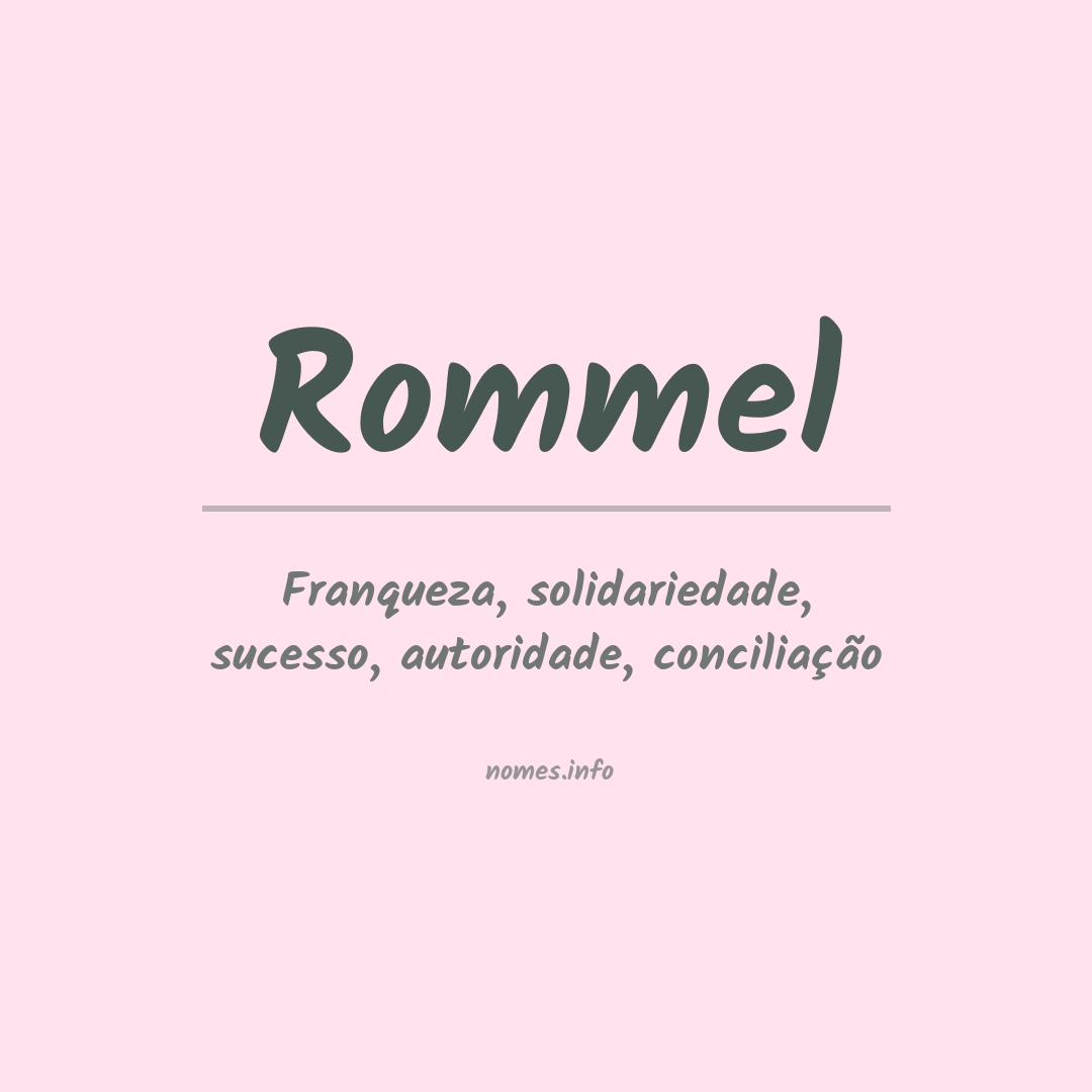 Significado do nome Rommel