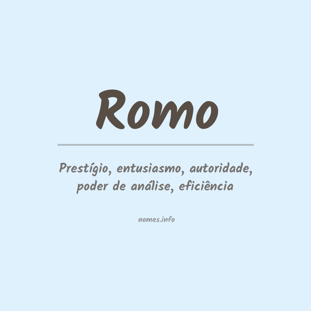 Significado do nome Romo