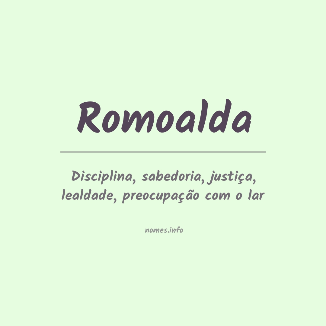 Significado do nome Romoalda