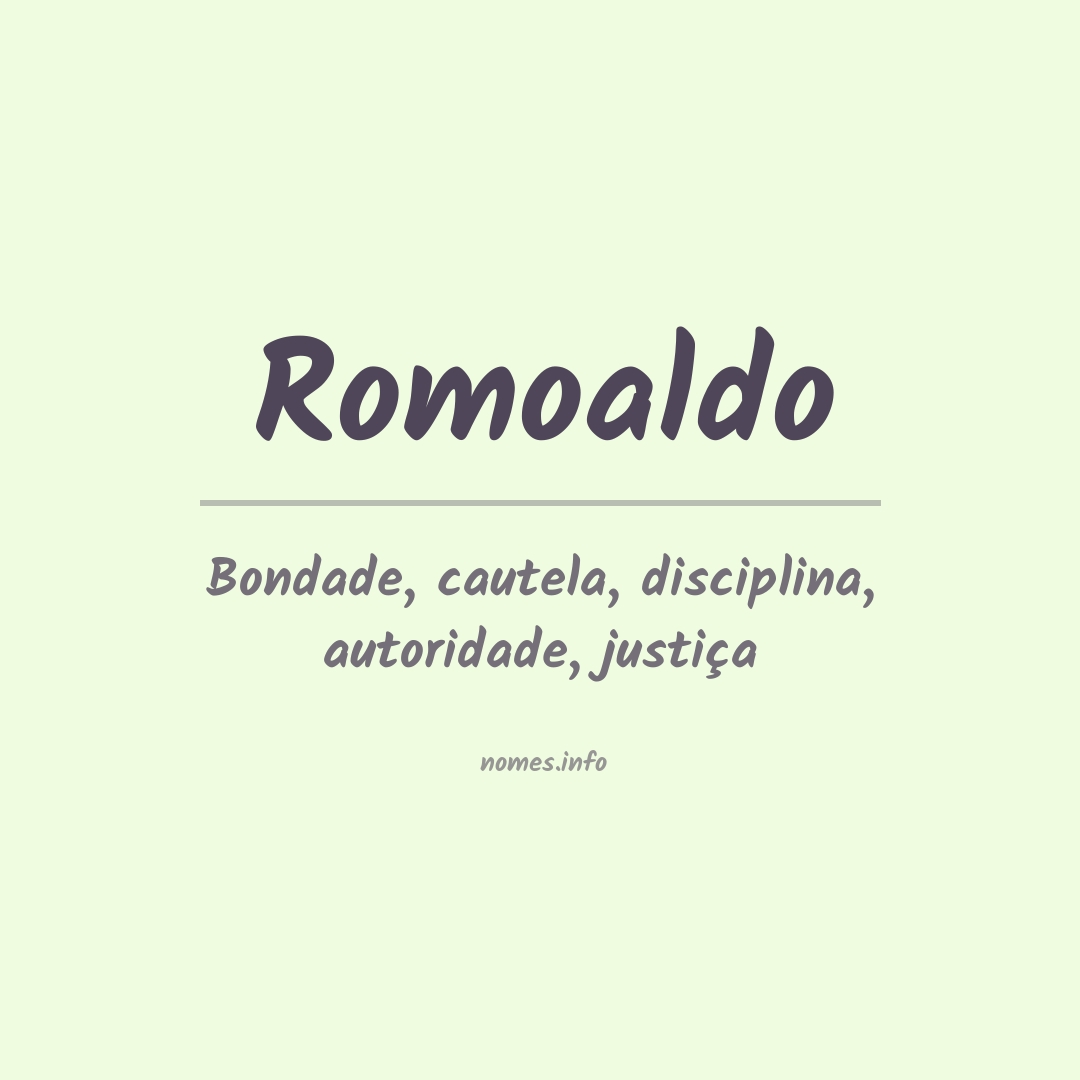 Significado do nome Romoaldo