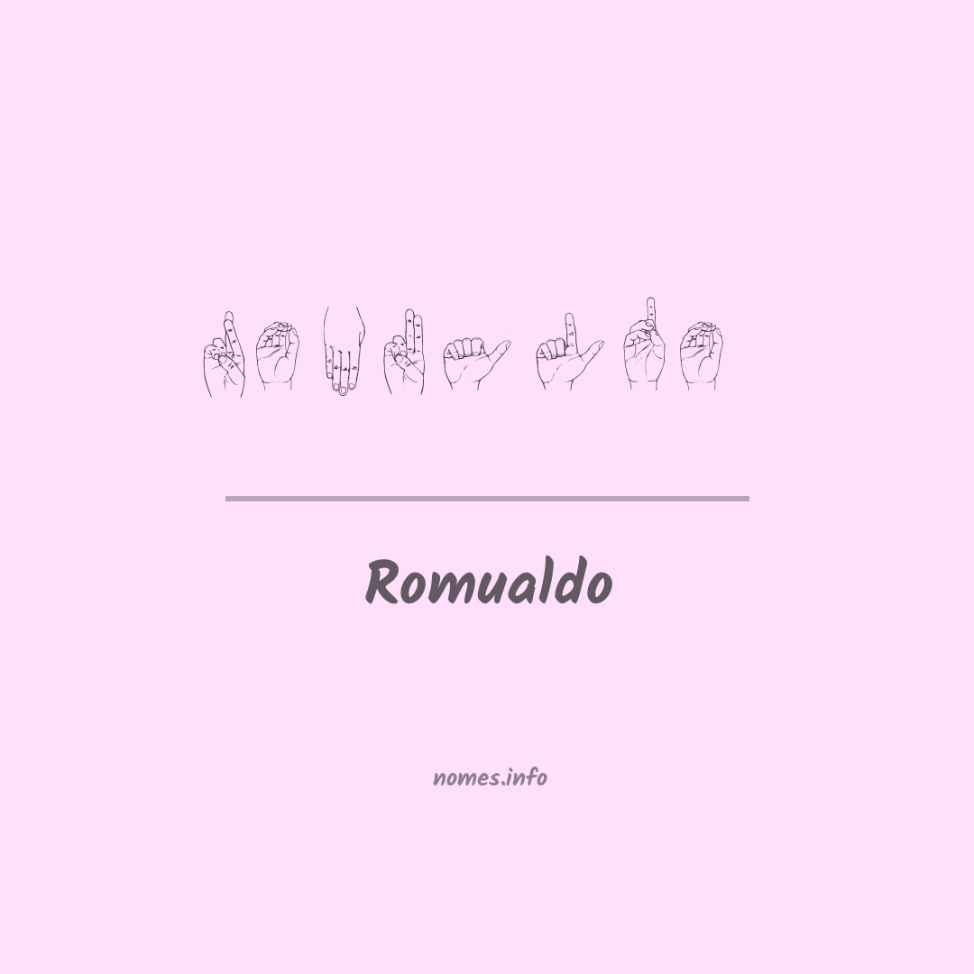 Romualdo em Libras
