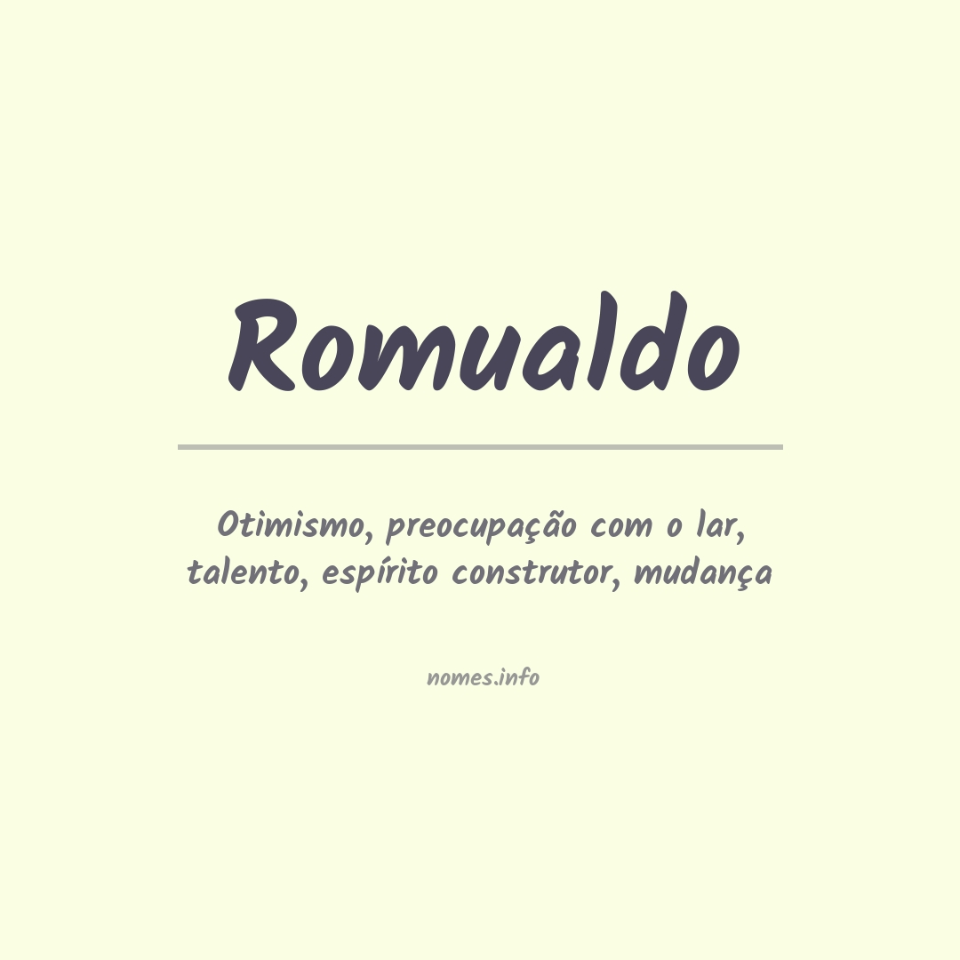 Significado do nome Romualdo
