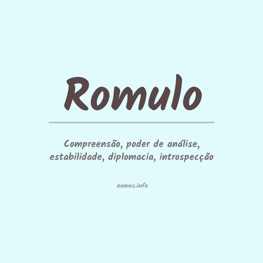 Significado do nome Romulo