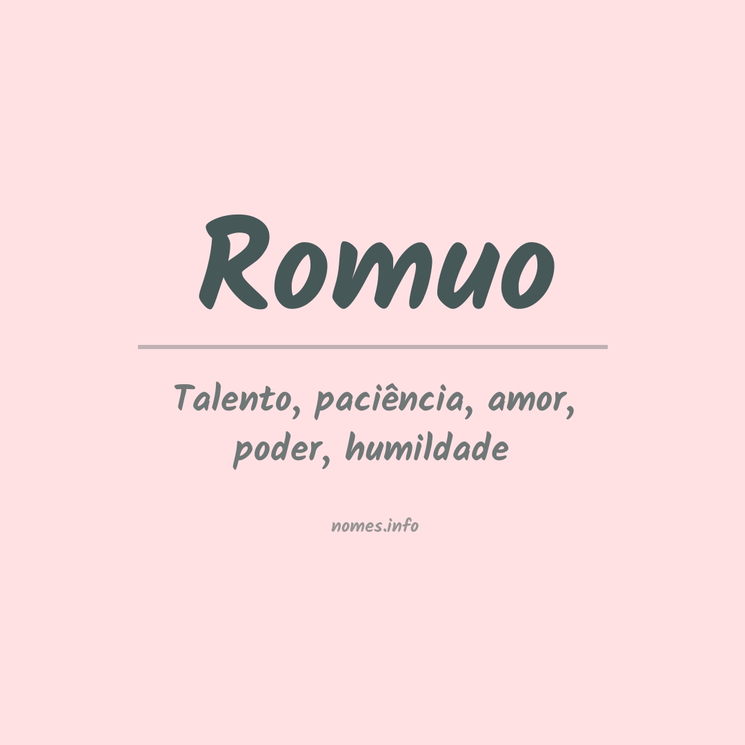 Significado do nome Romuo