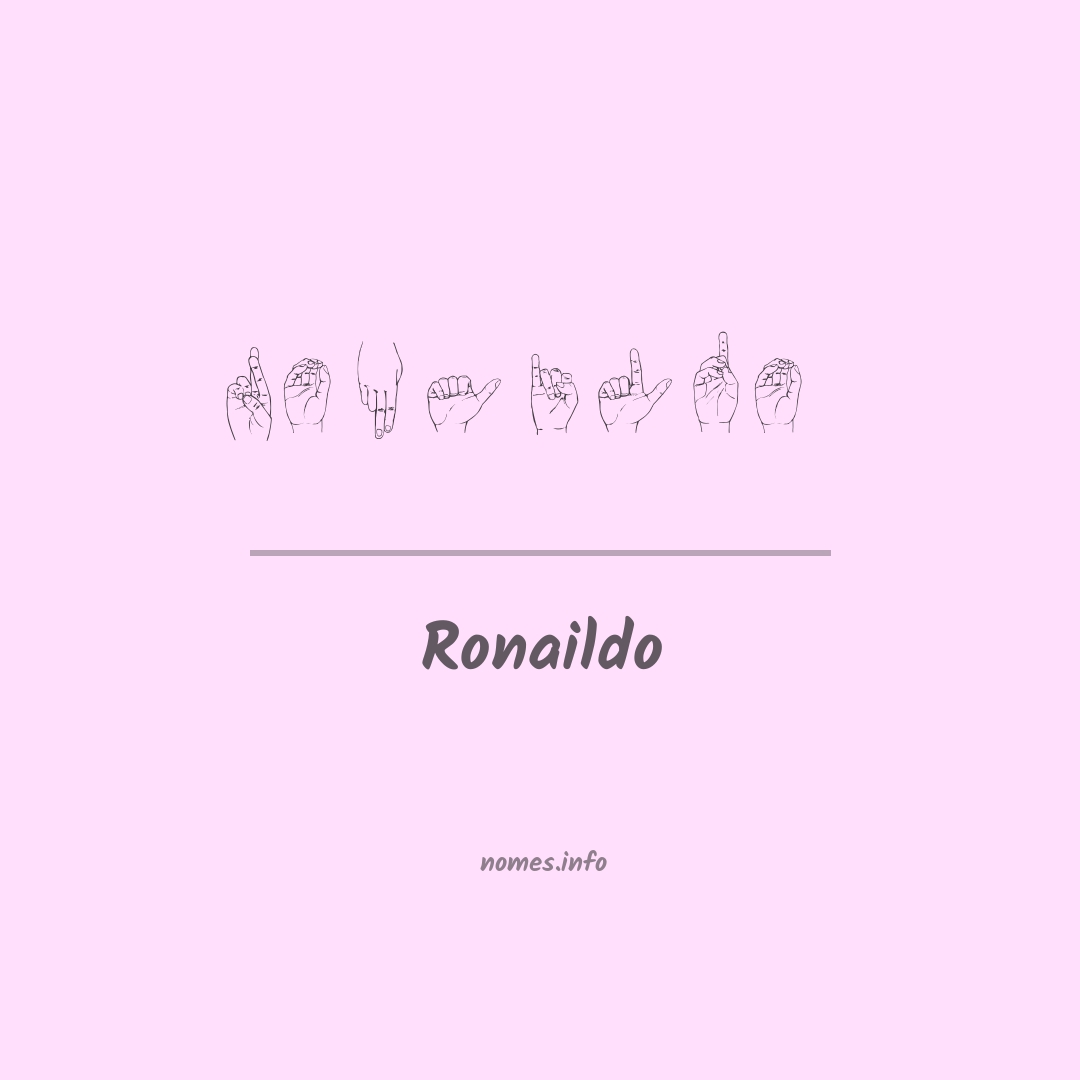 Ronaildo em Libras