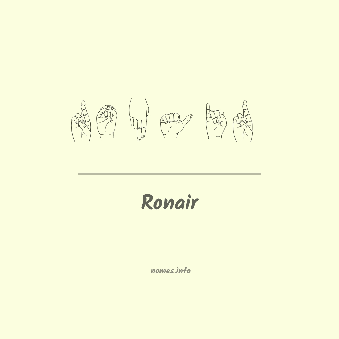 Ronair em Libras