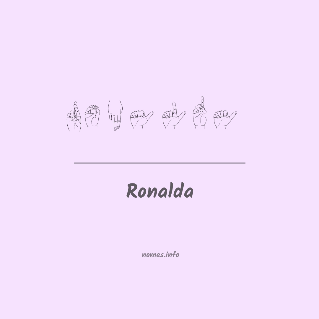 Ronalda em Libras