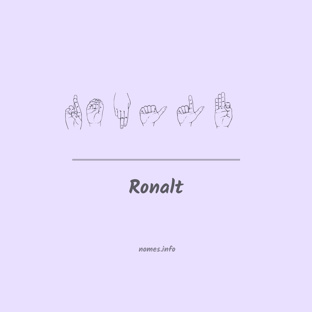 Ronalt em Libras