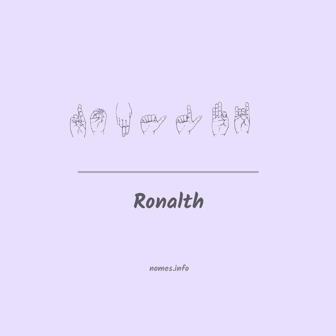 Ronalth em Libras