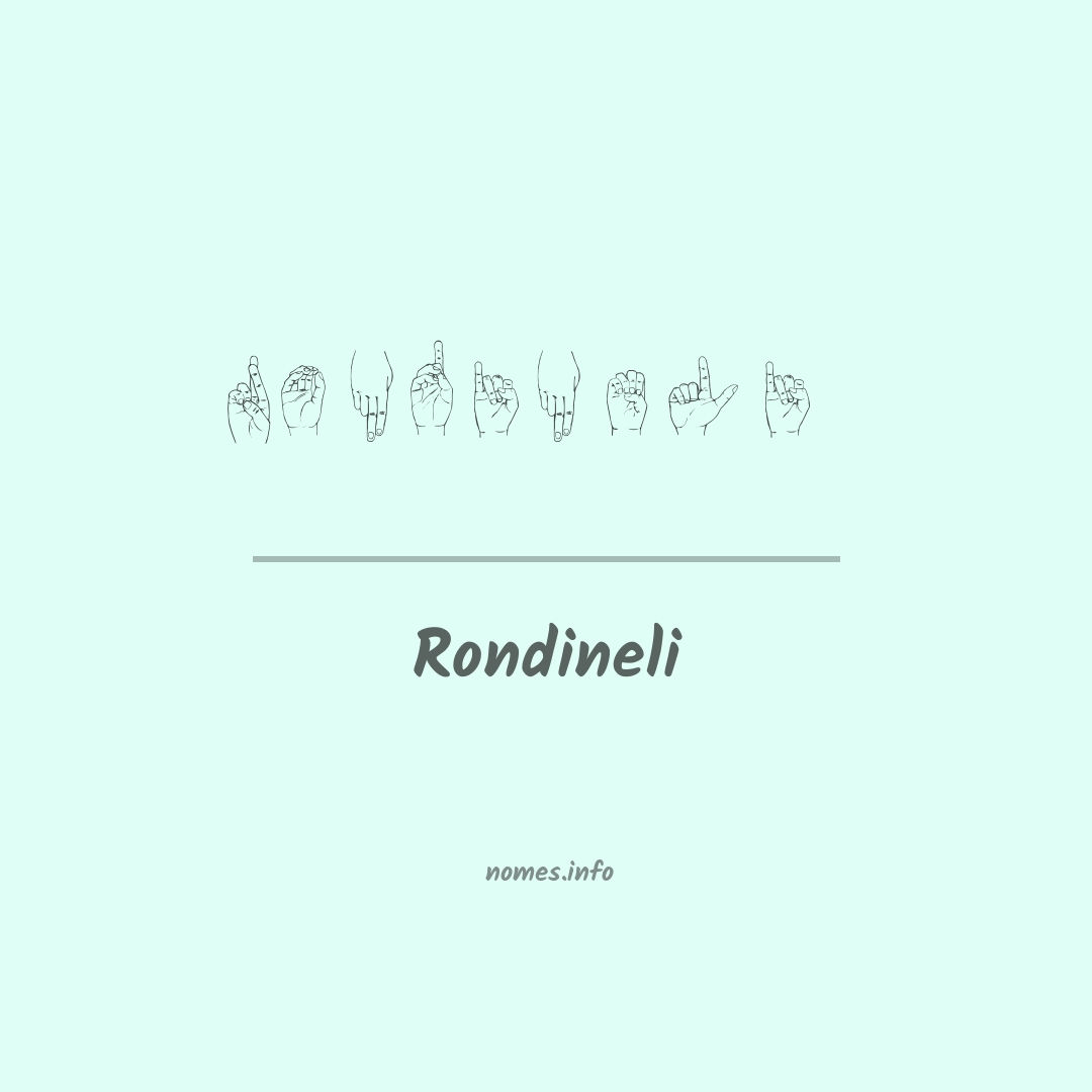 Rondineli em Libras