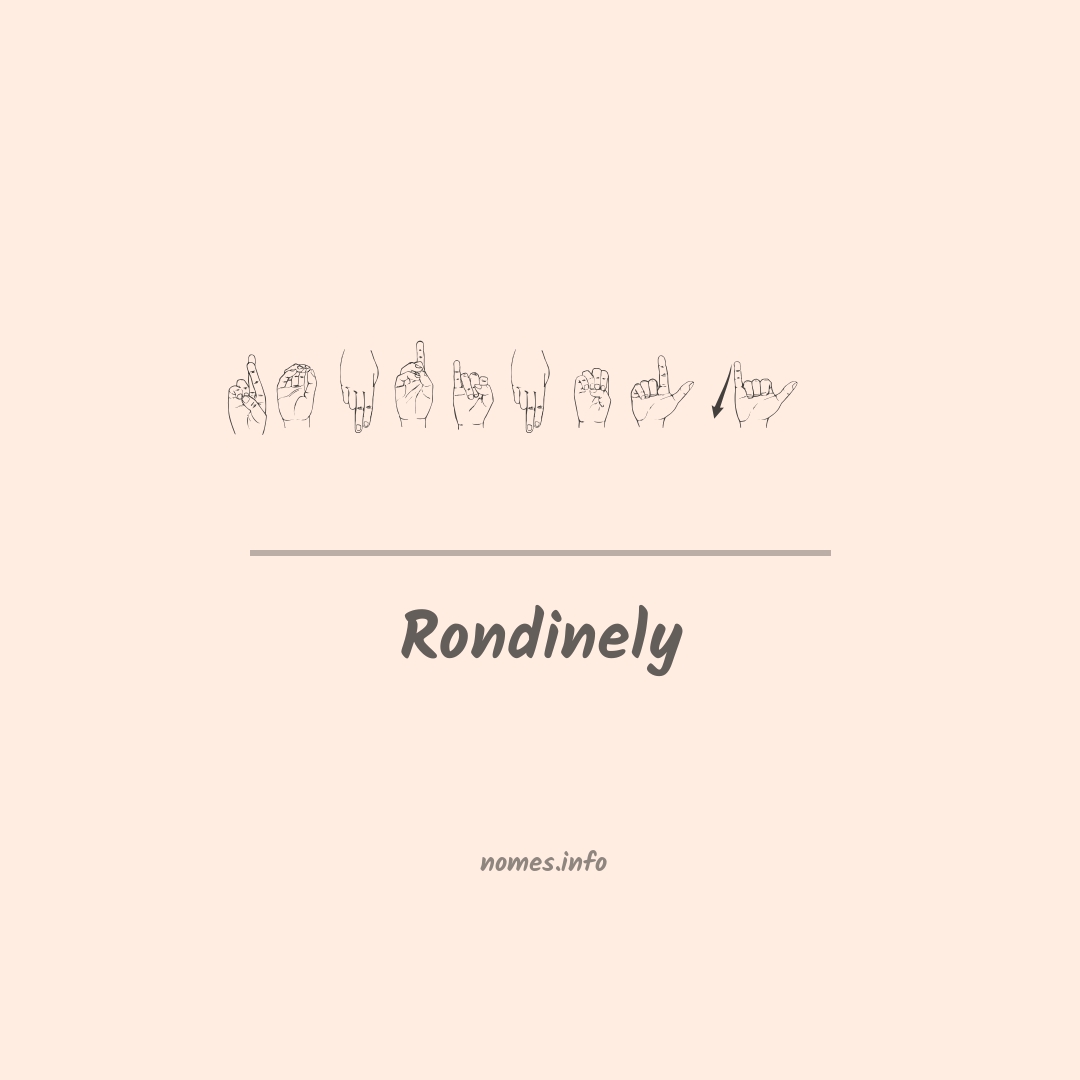Rondinely em Libras