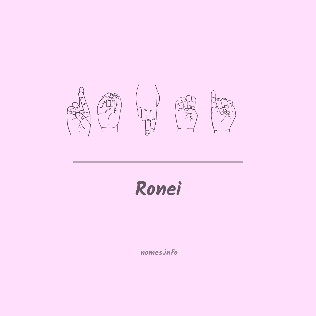 Ronei em Libras